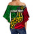 (Custom Personalised) Vanuatu Mix Aboriginal Off Shoulder Waist Wrap Top LT6 - Polynesian Pride