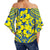 Hibiscus Off Shoulder Waist Wrap Top Fiji Patterns Yellow LT6 - Polynesian Pride