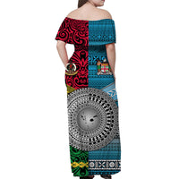 Vanuatu Polynesian Matching Hawaiian Shirt and Dress Together Bright Color LT8 - Polynesian Pride