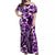 Hawaii Turtle Off Shoulder Long Dress With Hibiscus Purple Style LT6 Women Purple - Polynesian Pride