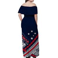 Samoa Off Shoulder Long Dress No.2 LT6 - Polynesian Pride