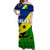 Malampa Province Off Shoulder Long Dress Vanuatu Pattern Traditional Style LT8 - Polynesian Pride
