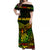 New Caledonia Off Shoulder Long Dress Simple Style - Reggae LT8 - Polynesian Pride