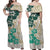 Polynesian Masi Tapa Green Hibiscus Dress and Hawaiian Shirt LT9 - Polynesian Pride