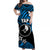 FSM Yap Off Shoulder Long Dress Unique Vibes - Blue LT8 - Polynesian Pride