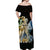 Hawaii Hula Girl Off Shoulder Long Dress Polynesian No.2 Style LT6 - Polynesian Pride