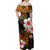 Hawaii Hula Girl Off Shoulder Long Dress Hawaii Style No.1 LT6 - Polynesian Pride