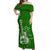 Hawaii Ukulele Off Shoulder Long Dress Polynesian Green Style LT6 Long Dress Green - Polynesian Pride
