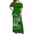 Hawaii Tiki Off Shoulder Long Dress Polynesian Green Style LT6 Long Dress Green - Polynesian Pride