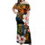 Hawaii Tiki Off Shoulder Long Dress Hawaii Style No.1 LT6 Long Dress Art - Polynesian Pride