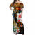 Hawaii Ukulele Off Shoulder Long Dress Hawaii Style No.1 LT6 Long Dress Art - Polynesian Pride