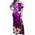 Hawaii King Off Shoulder Long Dress Purple Style LT6 Long Dress Purple - Polynesian Pride