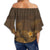 Hawaii Monstera Polynesian Kanaka Off Shoulder Waist Wrap Top - Autumn Style - AH - Polynesian Pride