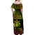 Solomon Islands Off Shoulder Long Dress Unique Vibes - Reggae LT8 - Polynesian Pride