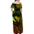 Hawaii State Fish: Humuhumu Nukunuku Apuaa Polynesian Off Shoulder Long Dress Unique Style - Reggae LT8 - Polynesian Pride