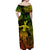 Hawaii Hula Girl Polynesian Off Shoulder Long Dress Unique Style - Reggae LT8 - Polynesian Pride