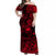 Hawaii Surfing Polynesian Off Shoulder Long Dress Unique Style - Red LT8 Women Red - Polynesian Pride