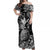 Hawaii Pineapple Polynesian Off Shoulder Long Dress Unique Style - Black LT8 Women Black - Polynesian Pride