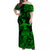 Hawaii Hula Girl Polynesian Off Shoulder Long Dress Unique Style - Green LT8 Women Green - Polynesian Pride