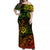 Hawaii Shaka Polynesian Off Shoulder Long Dress Unique Style - Reggae LT8 Women Reggae - Polynesian Pride