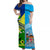 Happy Vanuatu Malampa Province And Fiji Day Off Shoulder Long Dress Together LT8 Women Blue - Polynesian Pride