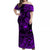 Hawaii Surfing Polynesian Off Shoulder Long Dress Unique Style - Purple LT8 Women Purple - Polynesian Pride