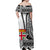 Custom Polynesian Matching Hawaiian Shirt and Dress Fiji Masi Tapa Patterns White Style LT6 - Polynesian Pride