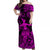 Hawaii Hula Girl Polynesian Off Shoulder Long Dress Unique Style - Pink LT8 Women Pink - Polynesian Pride