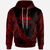 American Samoa Hoodie Manua ofu Polynesian Red Patterns Sport Style Unisex Black - Polynesian Pride