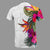 Polynesian Custom T shirt Hibiscus White Pattern - Polynesian Pride