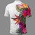 Polynesian Custom Polo Shirt Hibiscus White Pattern - Polynesian Pride