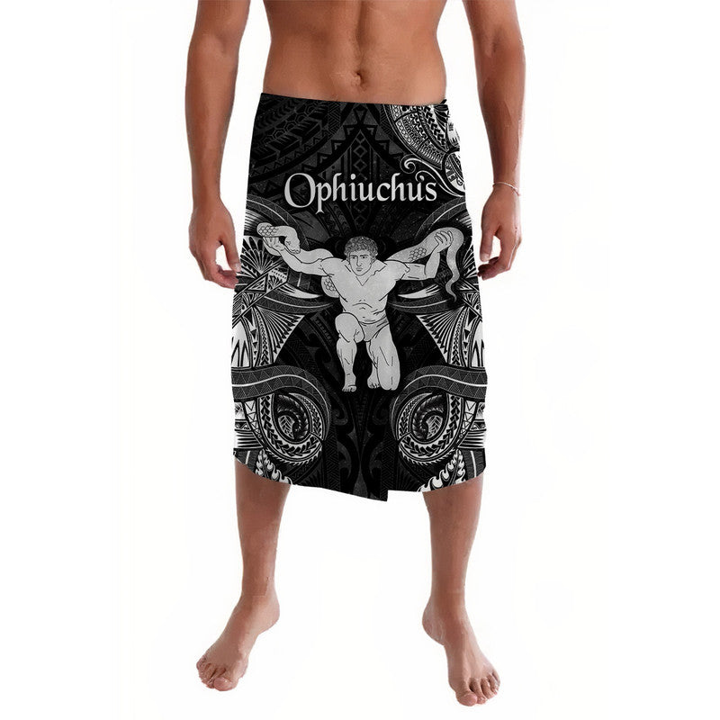 Ophiuchus Zodiac Polynesian Lavalava Unique Style Black LT8 Black - Polynesian Pride