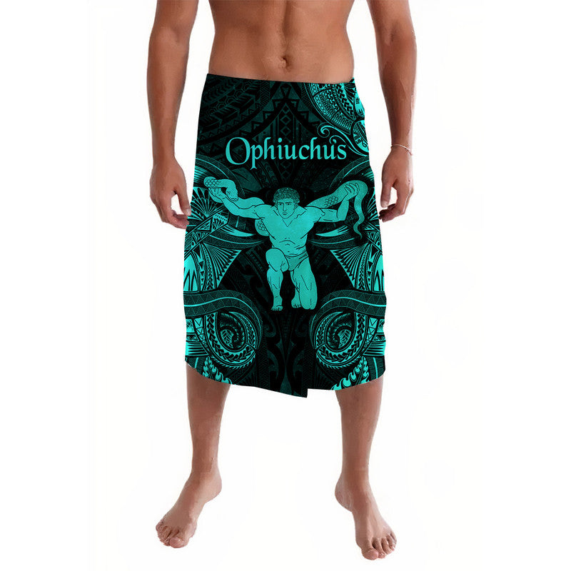 Ophiuchus Zodiac Polynesian Lavalava Unique Style Turquoise LT8 Turquoise - Polynesian Pride