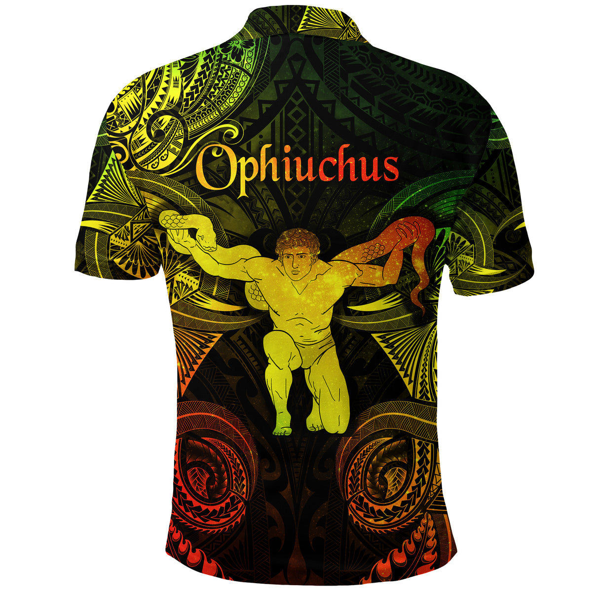 Ophiuchus Zodiac Polynesian Polo Shirt Unique Style Reggae LT8 - Polynesian Pride