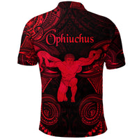 Ophiuchus Zodiac Polynesian Polo Shirt Unique Style Red LT8 - Polynesian Pride