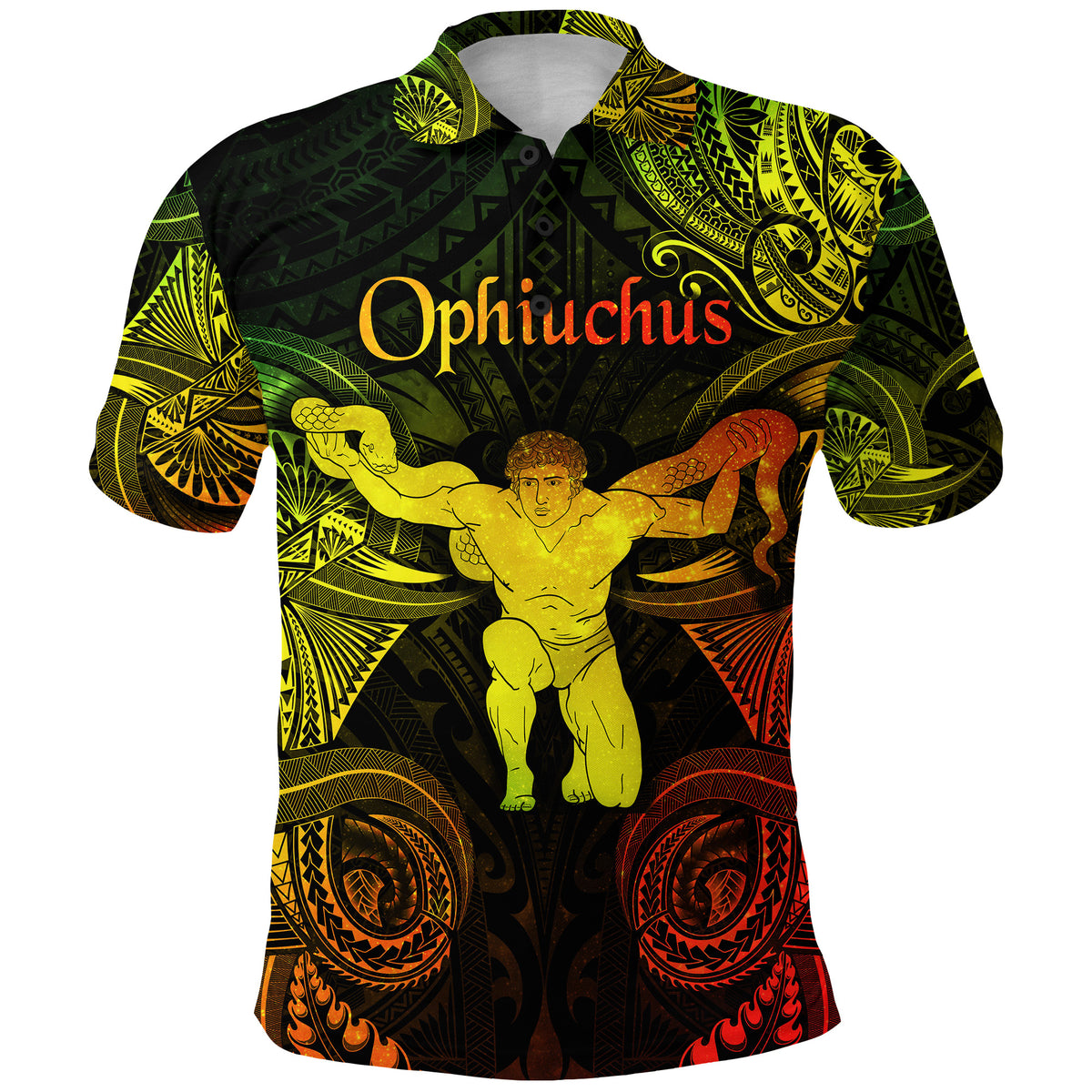 Ophiuchus Zodiac Polynesian Polo Shirt Unique Style Reggae LT8 - Polynesian Pride