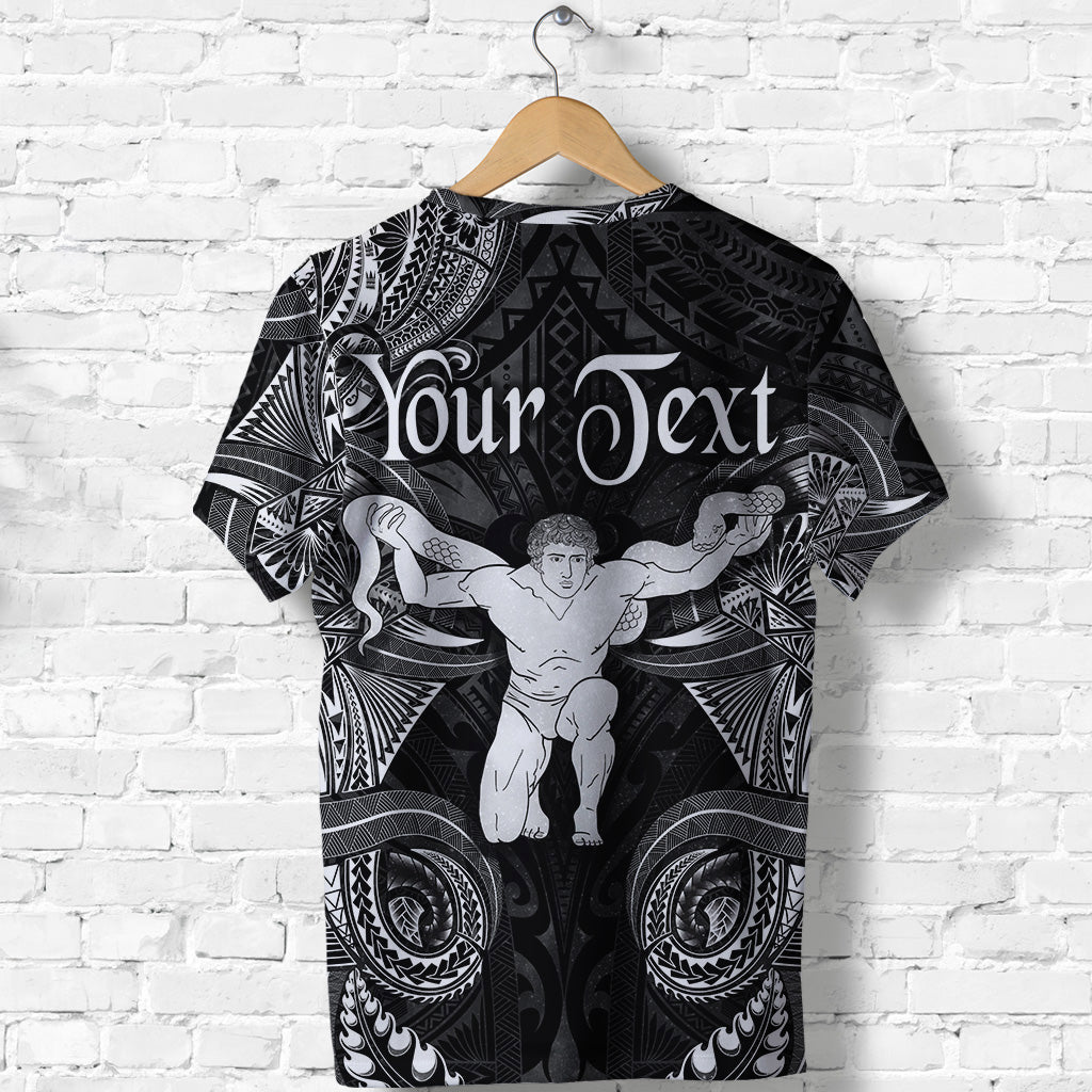 Custom Ophiuchus Zodiac Polynesian T Shirt Unique Style Black LT8 - Polynesian Pride