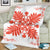 Hawaiian Quilt Maui Plant And Hibiscus Premium Blanket - Orange White - AH - Polynesian Pride