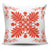 Hawaiian Quilt Maui Plant And Hibiscus Pattern Pillow Covers - Orange White - AH One Size Orange - Polynesian Pride