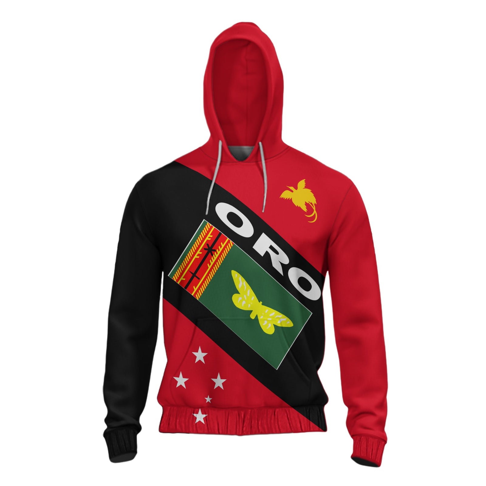 Papua New Guinea Hoodie Oro Province Unisex Red - Polynesian Pride