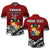 Custom Tonga Polo Shirt Independence Anniversary Special Version 2022 LT14 Red - Polynesian Pride