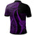 Hawaii Polo Shirt Purple Polynesian Tentacle Tribal Pattern - Polynesian Pride