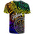 Palau Custom T Shirt Rainbow Polynesian Pattern - Polynesian Pride