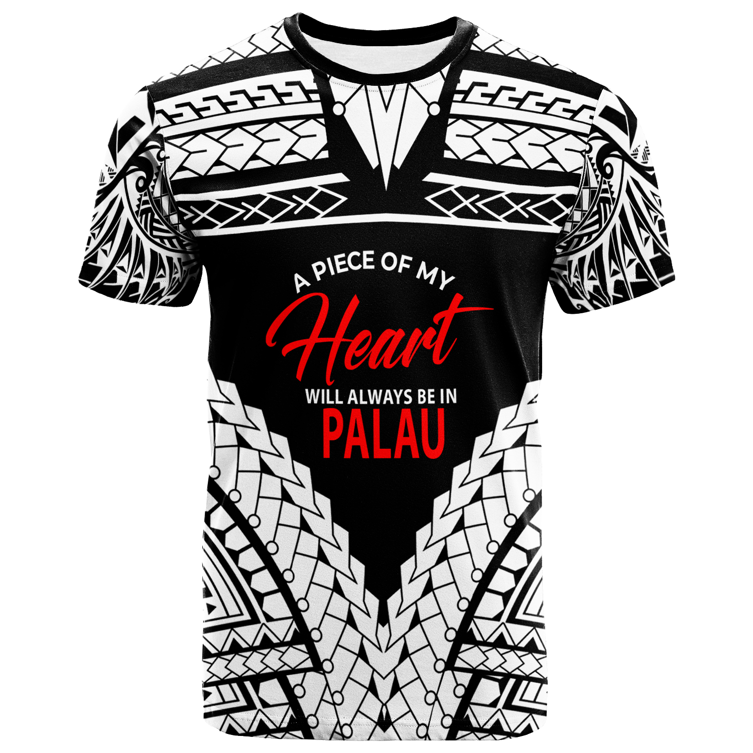 Palau T Shirt A Piece Of My Heart Unisex White - Polynesian Pride