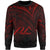 Palau Sweatshirt - Cross Style Red Color Unisex Black - Polynesian Pride