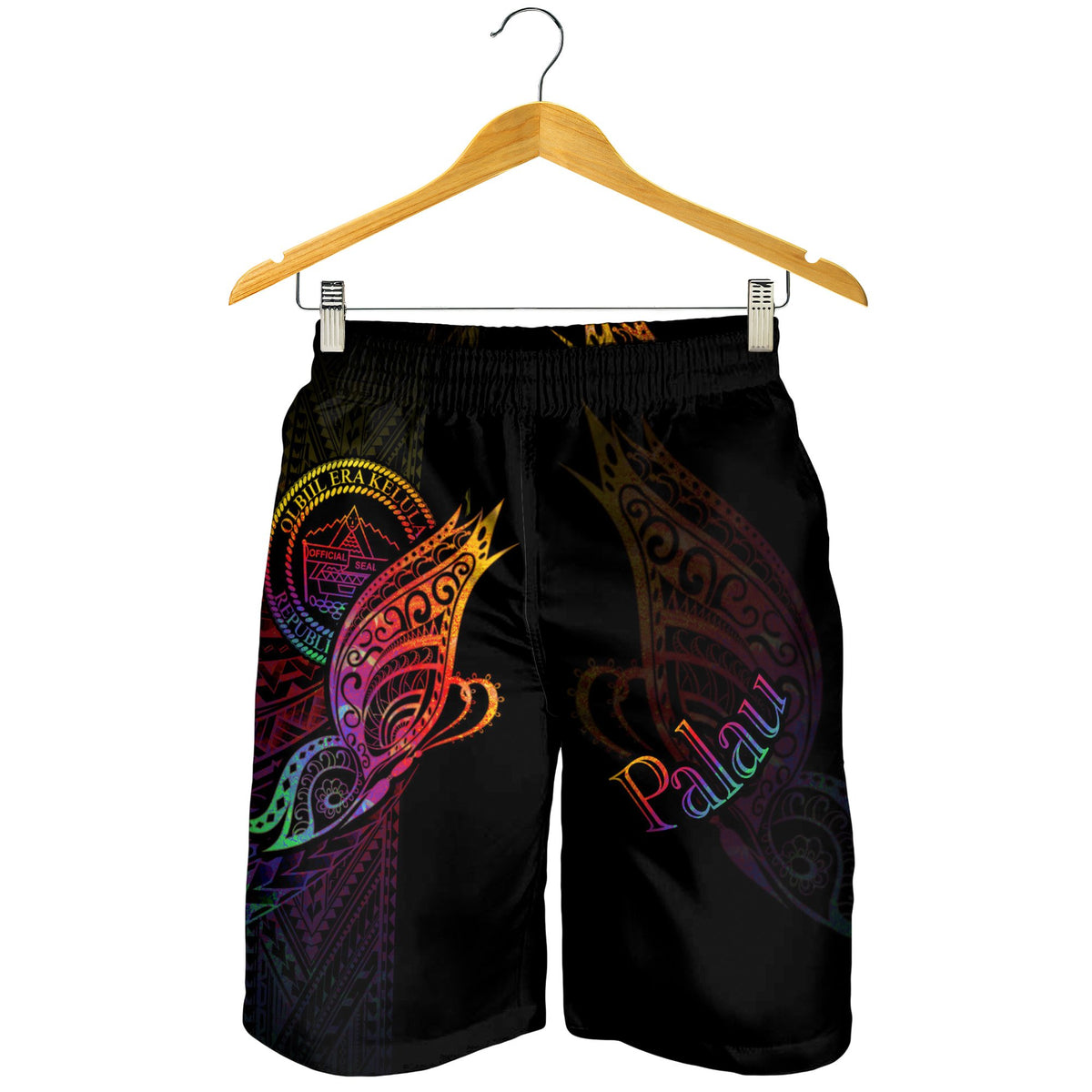 Palau Men's Shorts - Butterfly Polynesian Style - Polynesian Pride