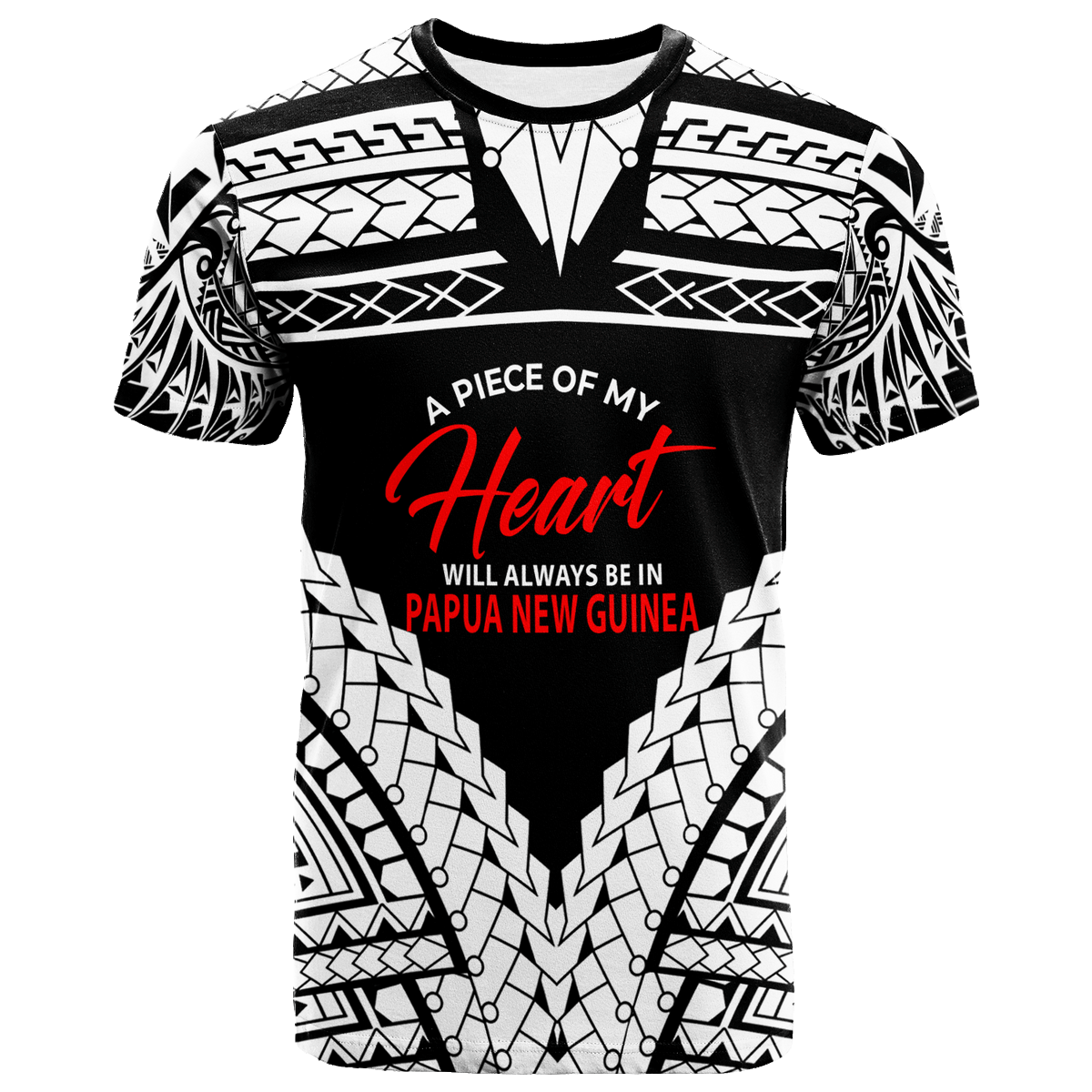Papua New Guinea T Shirt A Piece Of My Heart Unisex White - Polynesian Pride