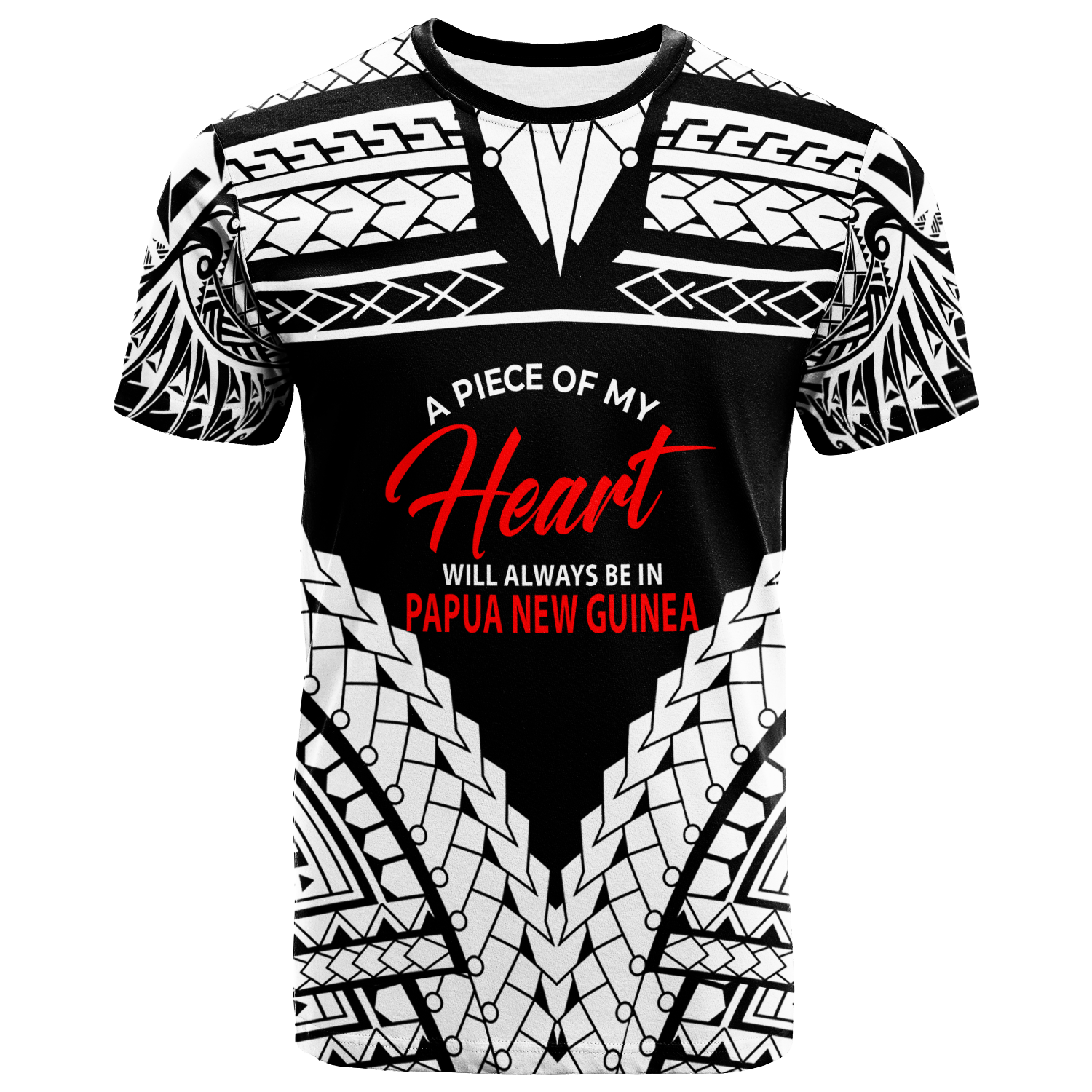 Papua New Guinea T Shirt A Piece Of My Heart Unisex White - Polynesian Pride