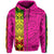 Polynesian Kanaka Flag Kanaka Maoli Hawaii Zip Hoodie Pink - Polynesian Pride