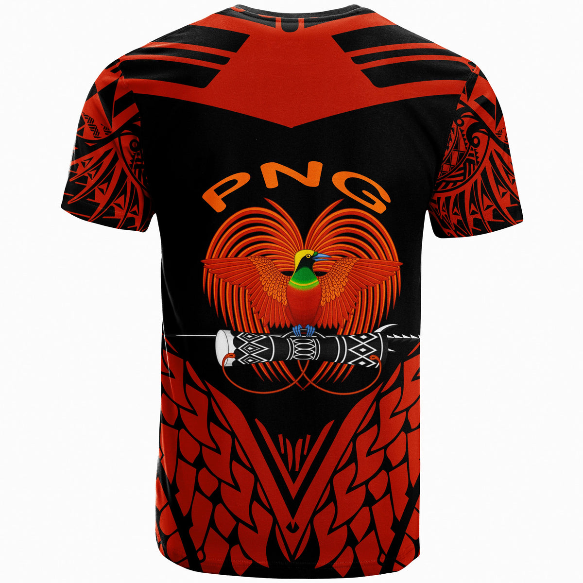 Papua New Guinea Custom T Shirt Unique Bird Feather Texture - Polynesian Pride